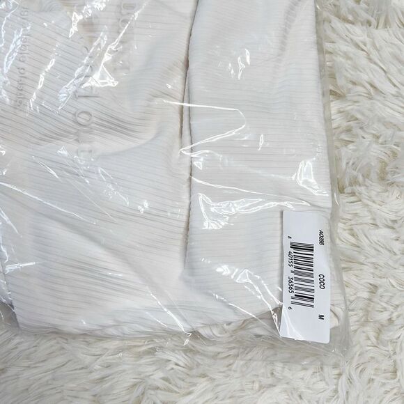 Andie Asbury Ribbed One Piece Swimsuit in Coconut NWT Medium - Picture 6 of 6